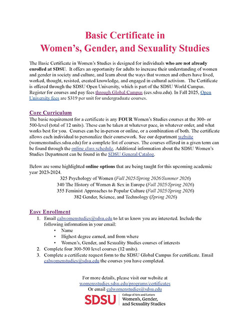 flyer for basic cerificate