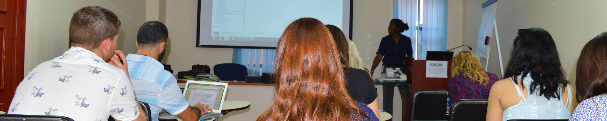 students in a women's studies class